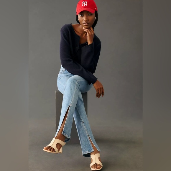 Pistola Teagan Front Slip High-Rise Vented Slim Jeans , sz 27 - Picture 10 of 11